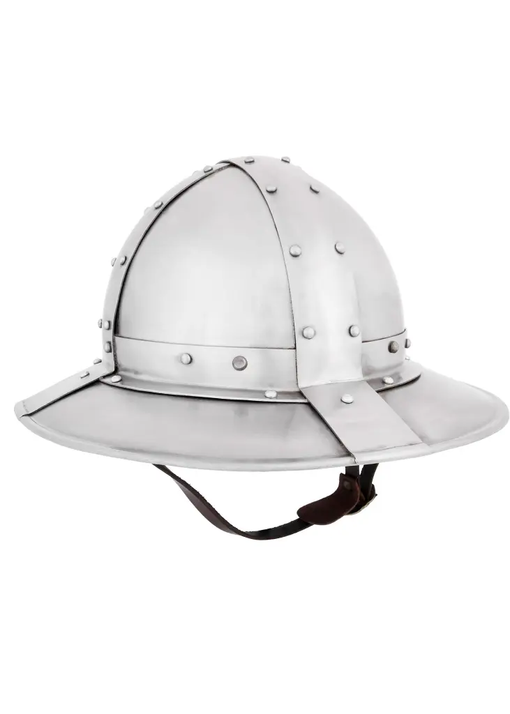 Eisenhut mit Bändern, 14. Jh., 1,6 mm Stahl.webp