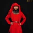 Spätmittelalterlicher Chaperon aus Wolle
