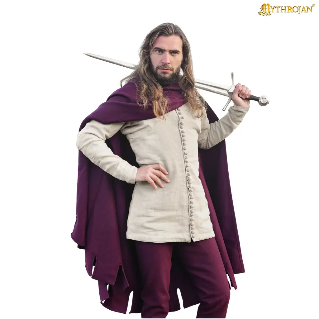 Mittelalterlicher Bockstensmann Mantel aus Wolle