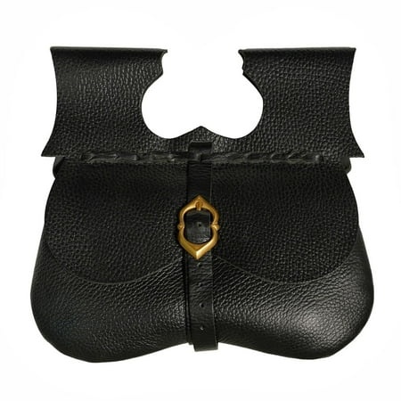 Nierentasche aus Leder mit Schnalle aus Messing